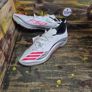 adidas F50 Messi League Turf Football  Mens White Athletic Shoes JP7448 Sz 10.5